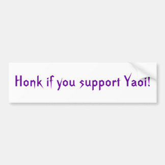 Adesivo Para Carro Honk se você apoia Yaoi!
