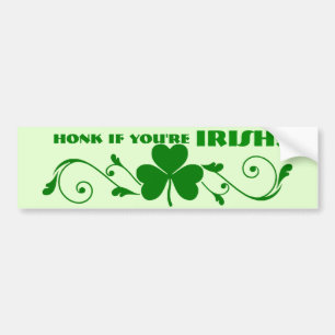 Adesivo Para Carro Honk, se você é irlandês!