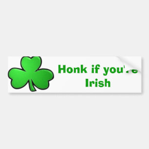 Adesivo Para Carro Honk se você é irlandês