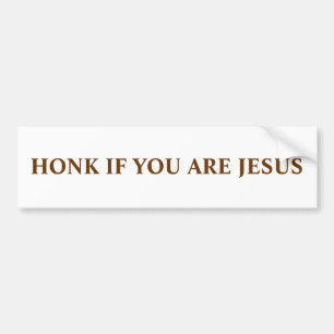 ADESIVO PARA CARRO HONK SE VOCÊ É JESUS