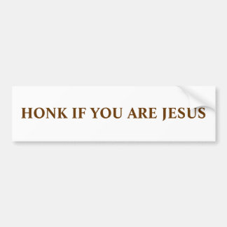 ADESIVO PARA CARRO HONK SE VOCÊ É JESUS
