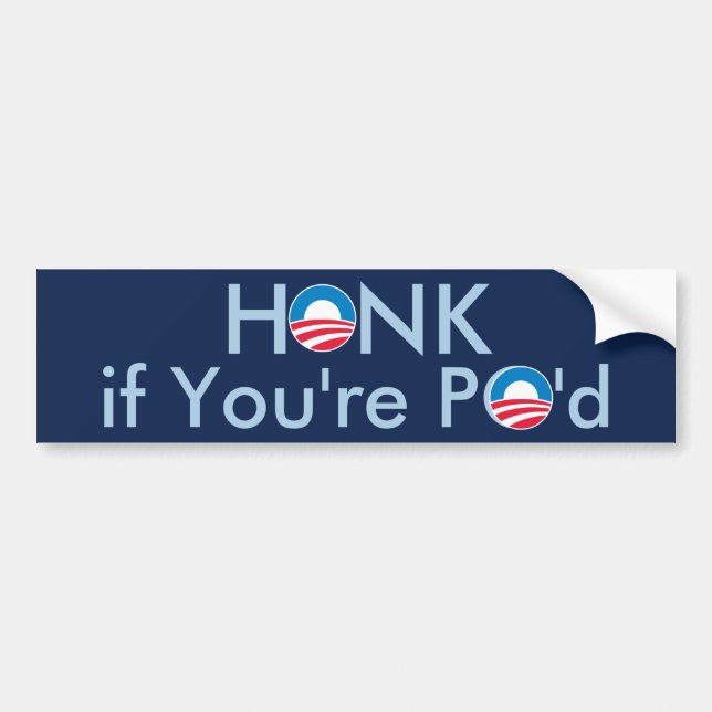 Adesivo Para Carro HONK se você é PO'd (Frente)