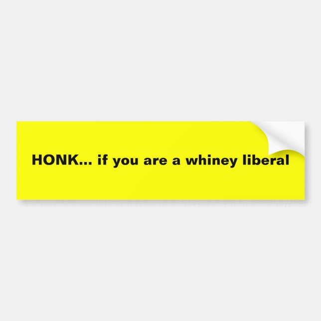 Adesivo Para Carro HONK… se você é um liberal whiney (Frente)
