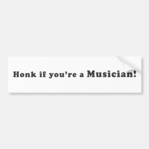 Adesivo Para Carro Honk se você é um músico!
