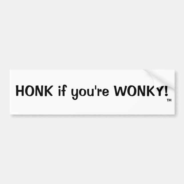 Adesivo Para Carro HONK se você é WONKY! , TM (Frente)