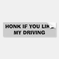 HonK se você gosta da minha condução