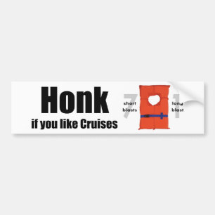 Adesivo Para Carro Honk se você gosta de cruzeiros