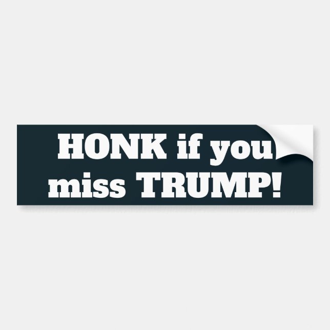 Adesivo Para Carro Honk se você perder Trump (Frente)