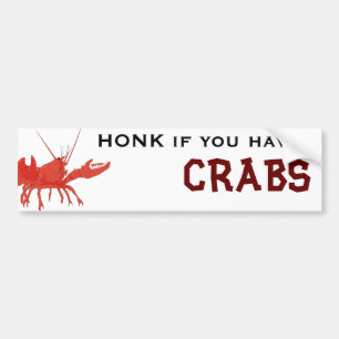Adesivo Para Carro HONK se você tem CARANGUEJOS!