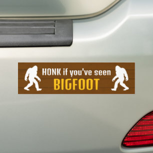 Adesivo Para Carro Honk, se você viu Bigfoot