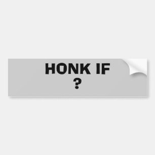 Adesivo Para Carro Honking se (seu texto)
