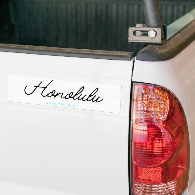 Adesivo Para Carro Honolulu Hawaii (No caminhão)