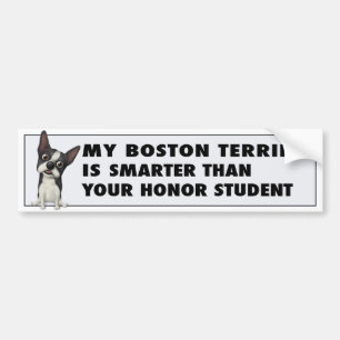 Adesivo Para Carro Honra BOST1 de Boston Terrier