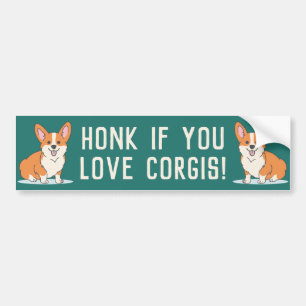 Adesivo Para Carro Honra Se Você Ama Corgis Verde