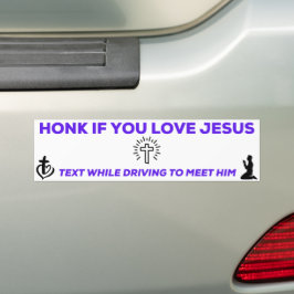 Adesivo Para Carro Honre se você ama Jesus.