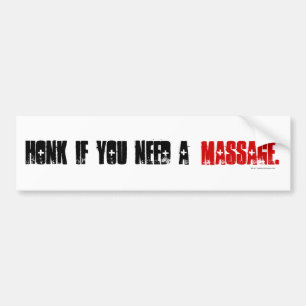 Adesivo Para Carro Honrem se precisam de uma massagem.