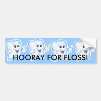 Adesivo Para Carro Hooray para o Floss