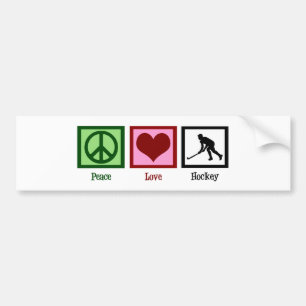 Adesivo Para Carro Hóquei em campo do amor da paz