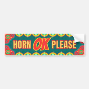 Adesivo Para Carro "Horn OK Please" Desi Truck Style
