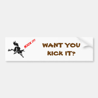 Adesivo Para Carro horse loves? to KICK IT!