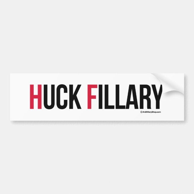 Adesivo Para Carro Huck Fillary - anti Hillary Anti-Hillary - .png (Frente)