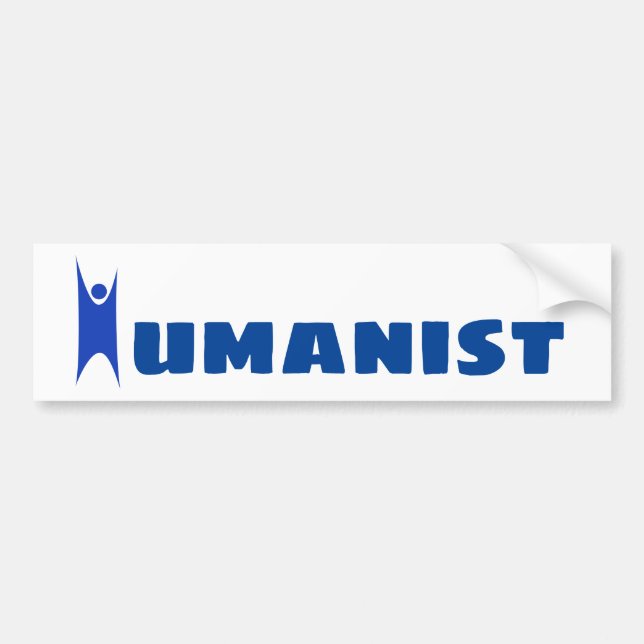Adesivo Para Carro Humanist Bumper Sticker (Frente)