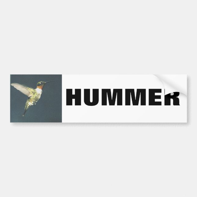 Adesivo Para Carro HUMMER Bumpersticker (Frente)