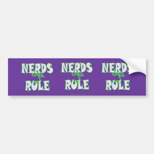 Adesivo Para Carro Humor da regra dos nerd engraçado