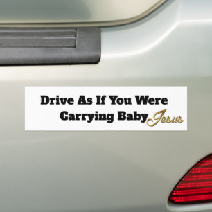 Adesivo Para Carro Humor do Menino Jesus Religioso Engraçado Cristo