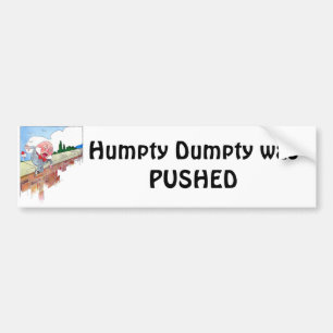 Adesivo Para Carro Humpty Dumpty FOI EMPURRADO