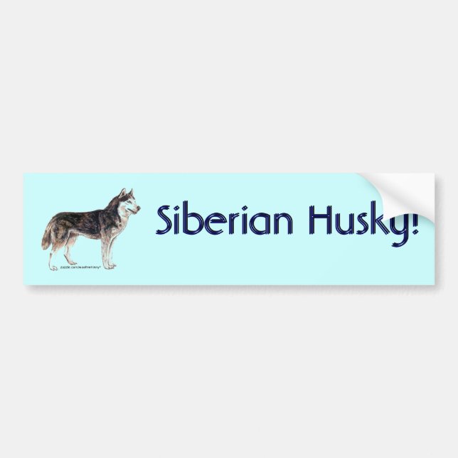 Adesivo Para Carro Husky Siberiano! (Frente)