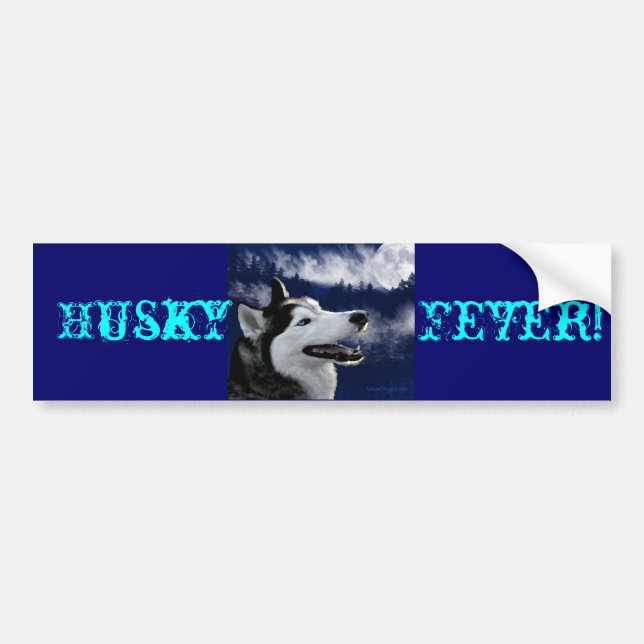 Adesivo Para Carro Huskys do Alasca (Frente)