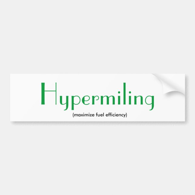 Adesivo Para Carro Hypermiling (Frente)