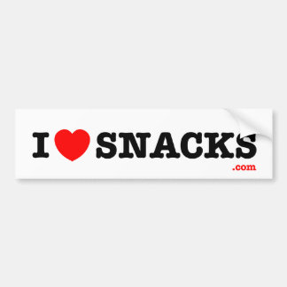 Adesivo Para Carro i<3snacks - autocolante no vidro traseiro