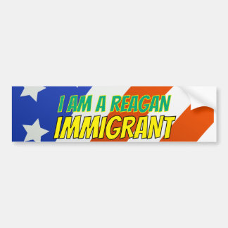 Adesivo Para Carro I am a Reagan Immigrant