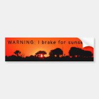 I Braço para Pôrs do sol Bumper Sticker