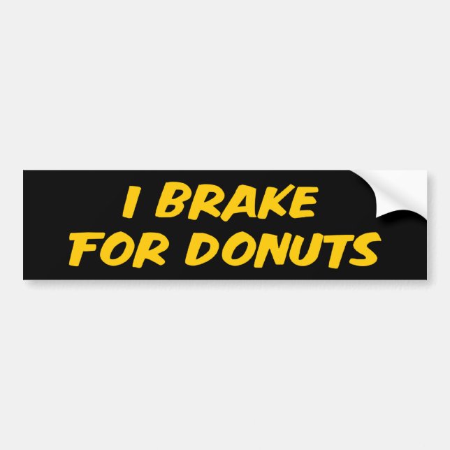 Adesivo Para Carro I Braço Para Rosquinha De Bumper Sticker (Frente)