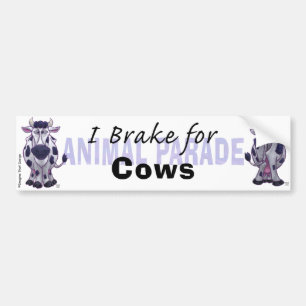 Adesivo Para Carro I Brake for Cows