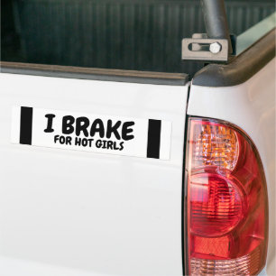 Adesivo Para Carro I Brake For Hot Girls