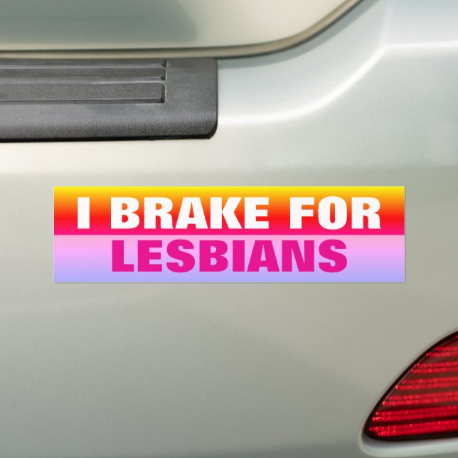 ADESIVO PARA CARRO I BRAKE FOR LESBIANS (No carro)