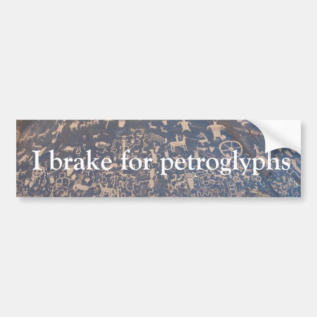 Adesivo Para Carro I brake for petroglyphs (Frente)