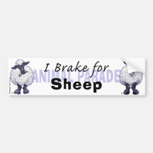 Adesivo Para Carro I Brake for Sheep