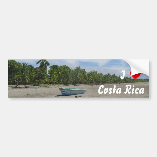 Adesivo Para Carro I [coração] Costa Rica (Frente)