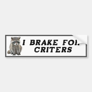 Adesivo Para Carro I freio para Critters Raccoon