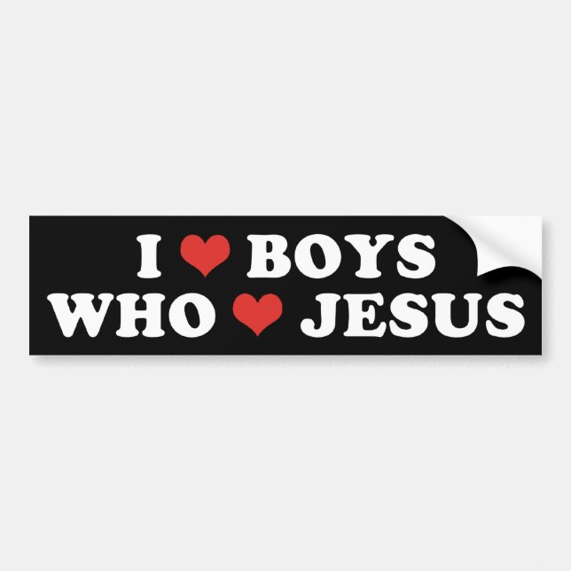 Adesivo Para Carro I Heart Boys (Frente)