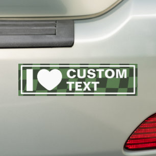 Adesivo Para Carro I Heart Custom Retro
