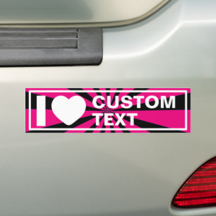 Adesivo Para Carro I Heart Custom Vintage