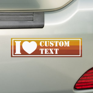 Adesivo Para Carro I Heart Custom Vintage Retro