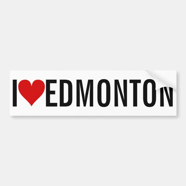 Adesivo Para Carro I [Heart] Edmonton (Frente)