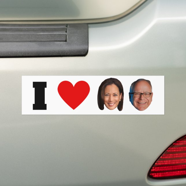Adesivo Para Carro I Heart Harris Walz (No carro)